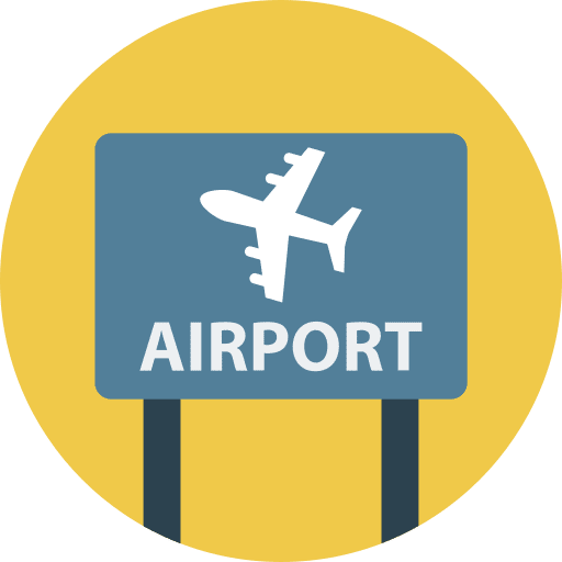 Piktogramm Flughafentransfer